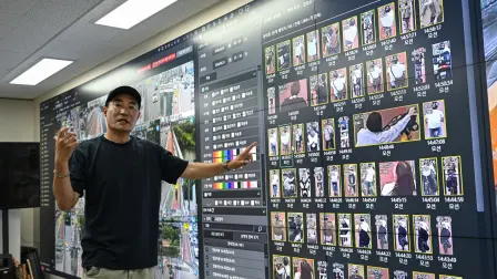 Kim Jun-young, jefe del Centro de Control Integrado de CCTV del Puente Hangang.