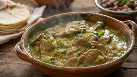 Bisctec en salsa verde