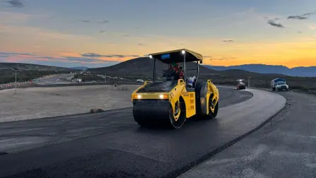 Obras de la Autopista Mante–Tula, uno de los proyectos con uso de concreto de menor huella de carbono.