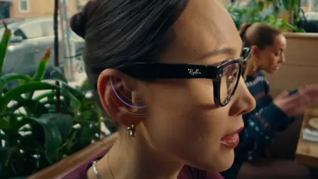 Imagen de la función 'Conversation Focus' para las gafas inteligentes de Meta.