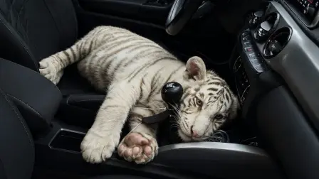 La tigresa de Bengala blanca fue resguardada tras ser localizada dentro de una camioneta en Iztapalapa.