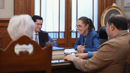 La mandataria detalló que platicaron sobre la colaboración entre Petróleos de México (Pemex) y Petrobras.