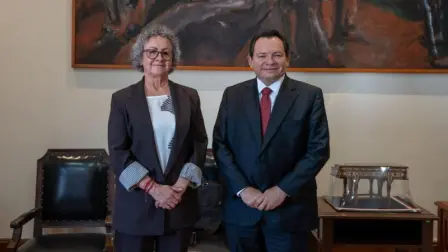 Se reúnen Joaquín Díaz y Bertha Gómez
