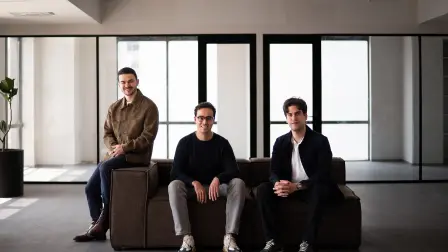 Santiago Buenahora, José Murillo y Andrés Rosales, cofundadores de Primero AI.