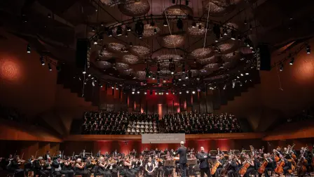 Coro y orquesta de la Sinfónica de Minería. Cortesía