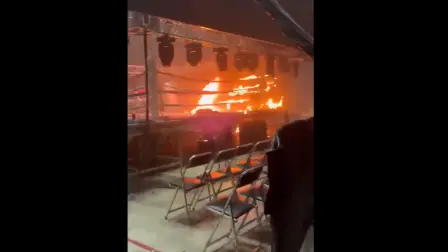Atentado previo al evento Noche Suprema  Foto: Captura de video