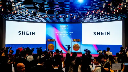Debut bursátil de Shein en la Bolsa de Hong Kong.