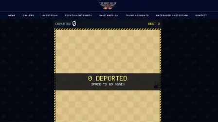 La Casa Blanca lanzó un videojuego estilo arcade que representa la deportación de inmigrantes indocumentados.
