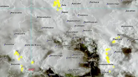 Cielo nublado en la CDMX y el Valle de México.