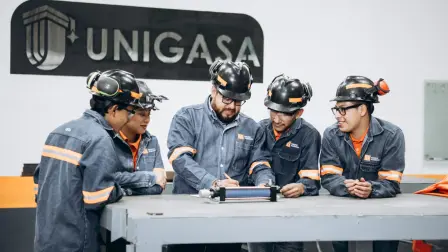 El programa combina la formación académica con experiencia práctica dentro de planta y materias especializadas en metalurgia, calidad y mantenimiento.