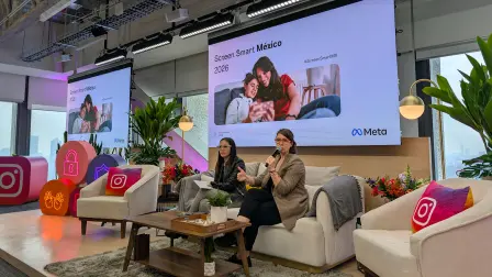 María Cristina Capelo, líder de Seguridad de Meta en América Latina y Eliana Pérez, gerente de Políticas Públicas de Meta para América Latina.