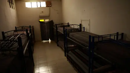 Dormitorio del albergue "El Buen Samaritano" en Ciudad Juárez