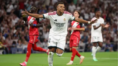 Mbappé lidera goleada del Real Madrid ante Rayo Vallecano