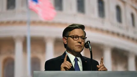 El presidente de la Cámara de Representantes de Estados Unidos, Mike Johnson.