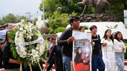 otografía de la manifestación en Cuautla por el asesinato de la española Claudia Tacoronte Aguilera