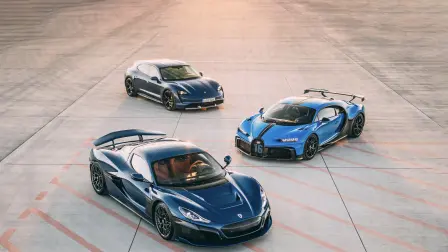 Autos de Rimac, Bugatti y Porsche