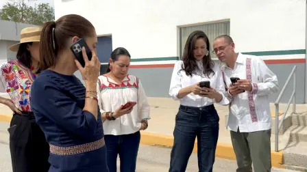 La presidenta Sheinbaum coordinó el simulacro nacional.