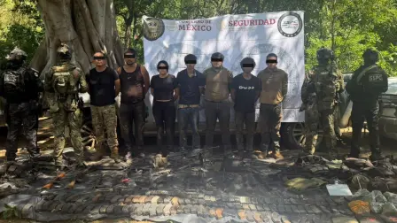 Comando detenido en la sierra de Mazatlán, tras atacar a elementos de la Marina y la SSPC.