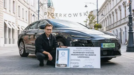 Audi A6 e-tron y Miko Marczyk