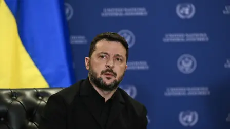 El presidente de Ucrania, Volodimir Zelenski.