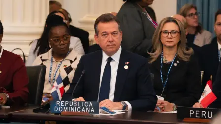El ministro de Exteriores dominicano, Víctor –Ito– Bisonó.