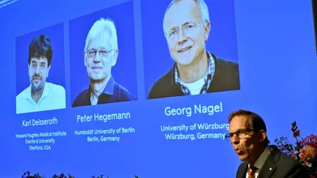Anuncio de los ganadores del Premio Nobel de Medicina.