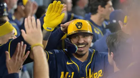 El tercera base de los Milwaukee Brewers , David Hamilton.