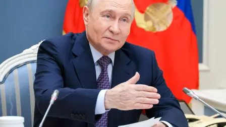 Vladimir Putin durante un encuentro con miemgros del Delovaya Rossiya. Foto: Reuters