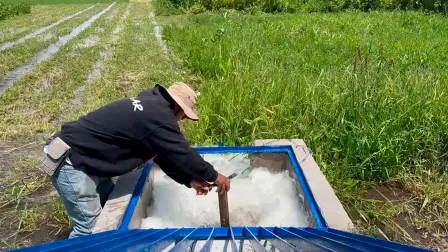 Abastecimiento de agua en el campo.