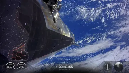 Transmisión en vivo de SpaceX muestra el vuelo 14 de la nave espacial Starship de SpaceX desplegando satélites Starlink.