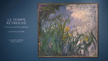 "Iris", del pintor francés Claude Monet (1924-1925), durante la presentación previa de 28 obras impresionistas de la Colección Schlumberger.