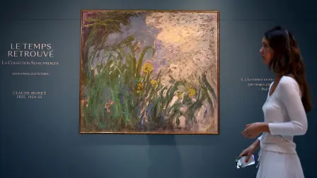 La obra Iris de Monet.