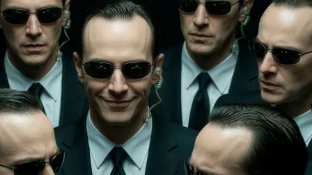 El agente Smith, de la película Matrix.