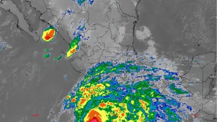 Ubicación del huracán Vance