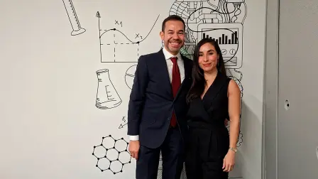 Mario Álvarez, profesor investigador y Grissel Trujillo, profesora investigadora de la Escuela de Ingeniería y Ciencias del Tecnológico de Monterrey y Co-presidente de ISBF 2026.