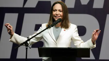 María Corina Machado, líder opositora de Venezuela.