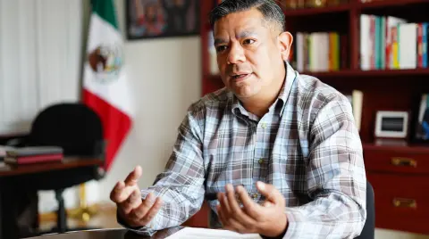 Juan Rubio Gualito, presidente de la Comisión de Asuntos Laborales, Trabajo y Previsión Social del Congreso de la CDMX.