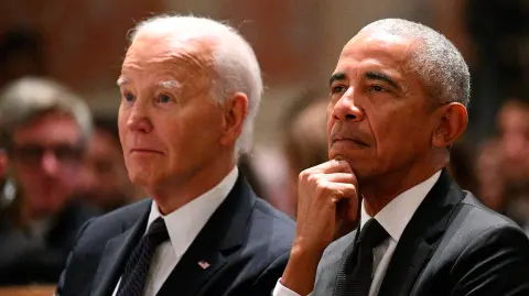 Joe Biden, presidente de EU y Barack Obama, expresidente de Estados Unidos.