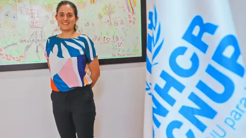 Silvia Garduño, Oficial de Información Pública de la Agencia de la ONU para los Refugiados.