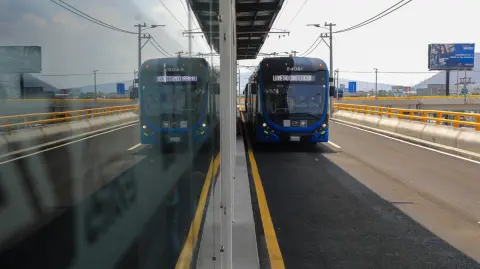 Inicio de operaciones Trolebús Chalco - Santa Marta Foto: Eric Lugo EE