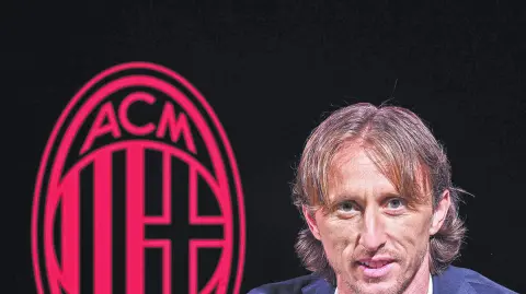 El veterano volante croata Luka Modric
