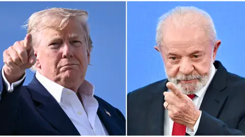 Donald Trump, presidente de Estados Unidos y Luiz Inácio Lula da Silva, presidente de Brasil.