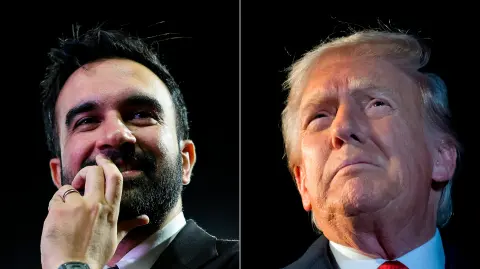 Zohran Mamdani, alcalde electo de Nueva York y Donald Trump, presidente de Estados Unidos.