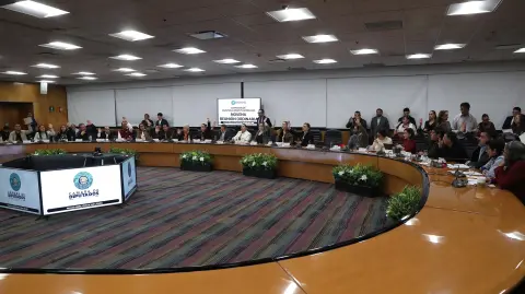 Reunión ordinaria de la Comisión de Puntos Constitucionales de la Cámara de Diputados.