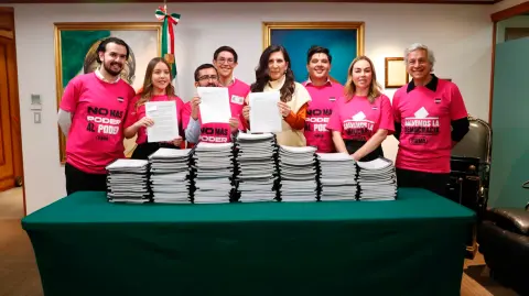 La agrupación “Salvemos a la democracia”presentó ante la Cámara de Diputados una iniciativa ciudadana en materia electoral.