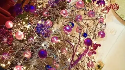 Árbol de Navidad natural.