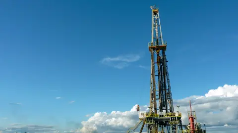 Una plataforma de perforación petrolera en el campo Junín 10, en la Faja Petrolífera del Orinoco, en Anzoátegui, Venezuela, el 24 de enero de 2012.