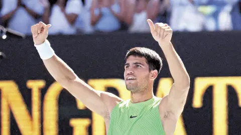 Carlos Alcaraz, tenista español.