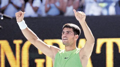 Carlos Alcaraz, tenista español.