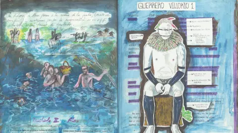 Interiores de Cabeza de Vaca: el cuaderno.